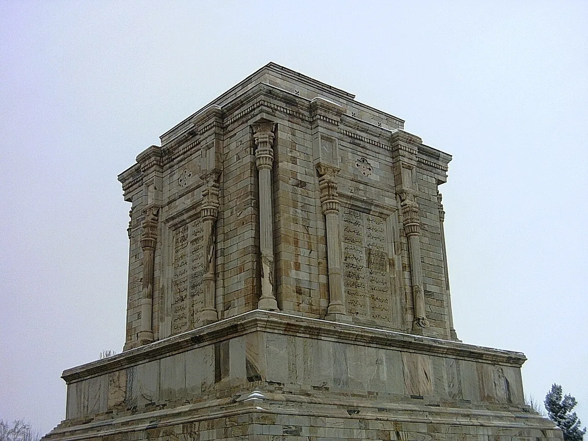The stone mausoleum of Ferdowsi in Tus
