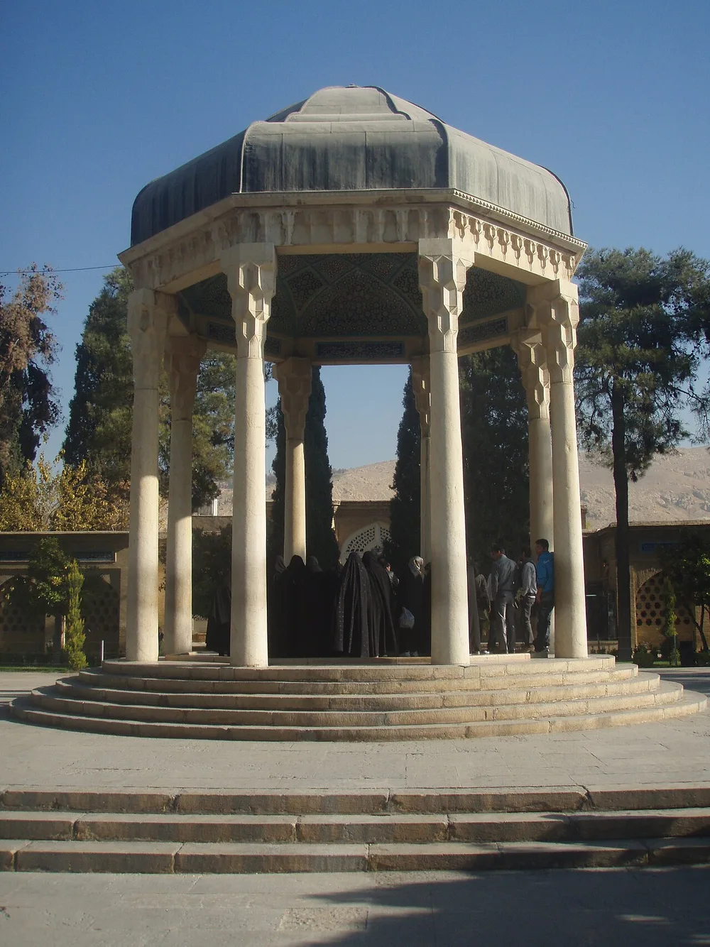 The memorial pavilion at the tomb of Hafez in Shiraz